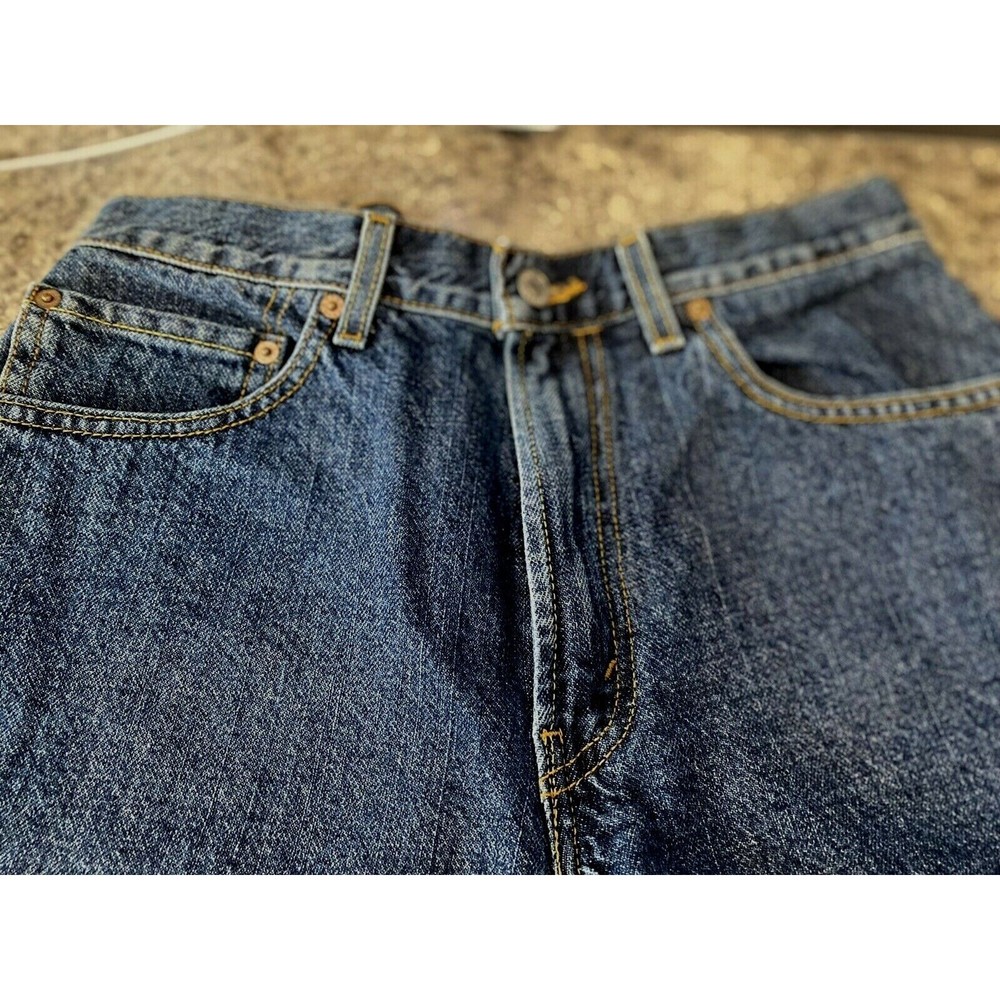 Vtg Levi's Women’s 550 Relaxed Fit Shorts Size 32 High Rise Blue Mom Jeans Denim